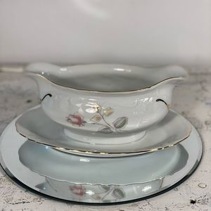1 Winterling Bavaria Pink Rosebud Gravy Boat